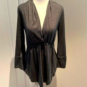 Anthropologie Ella Moss grey top size S